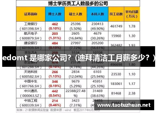 edomt 是哪家公司？(迪拜清洁工月薪多少？)